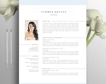 Modern Resume Template: Professional CV Design (Instant Download)