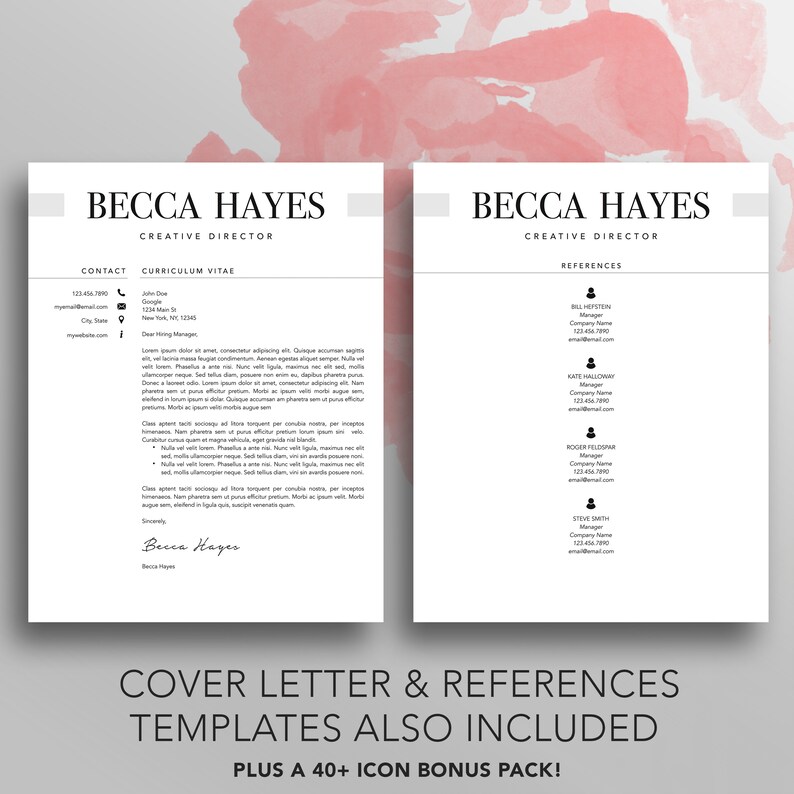 Modern Resume Template: Creative CV Design (Digital Download) image 4