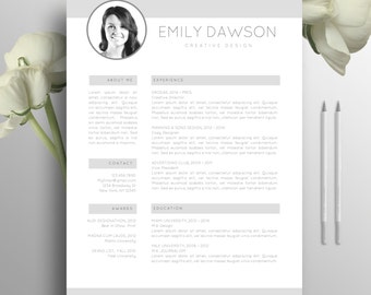 Modern cv-sjabloon: creatieve cv en sollicitatiebrief (MS Word, A4/US Letter)