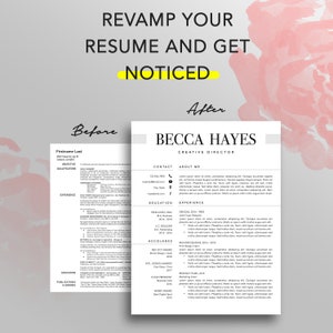 Modern Resume Template: Creative CV Design (Digital Download) image 7
