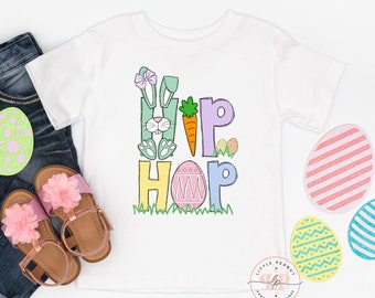Kids Easter Shirt - Hip Hop Easter Shirt - Girls Easter Shirt - Cute Easter Bunny Shirt - Easter Egg Shirt - Youth Shirt - Toddler Shirt