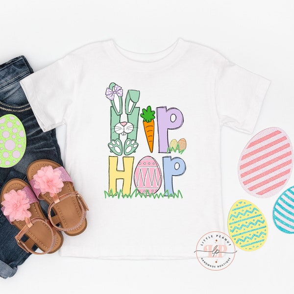 Kids Easter Shirt - Hip Hop Easter Shirt - Girls Easter Shirt - Cute Easter Bunny Shirt - Easter Egg Shirt - Youth Shirt - Toddler Shirt