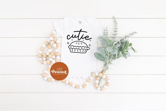 Cutie Pie Shirt - Kids Thanksgiving Tee - Cute Fall Shirt - Toddler Thanksgiving Shirt - Thanksgiving Bodysuit