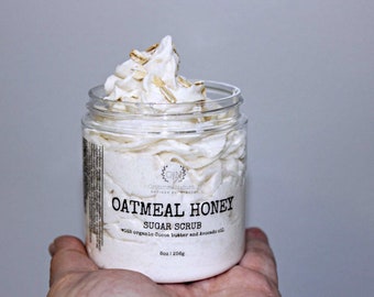 Colloidal Oatmeal Honey - Whipped sugar scrub with colloidal oatmeal