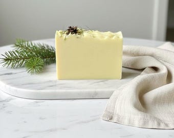 Zesty Pine handmade soap , palm free, all natural
