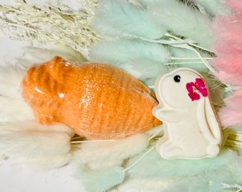 Bunny and the Carott Bath Bomb Fun, Handmade,  bath bombs, Kids bath bombs