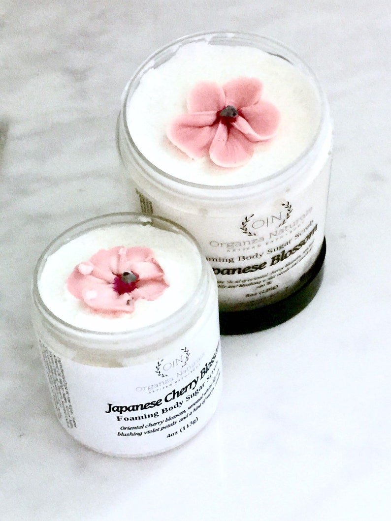 Japanese Cherry Blossom Body Sugar Scrub Gift for Her Best Etsy