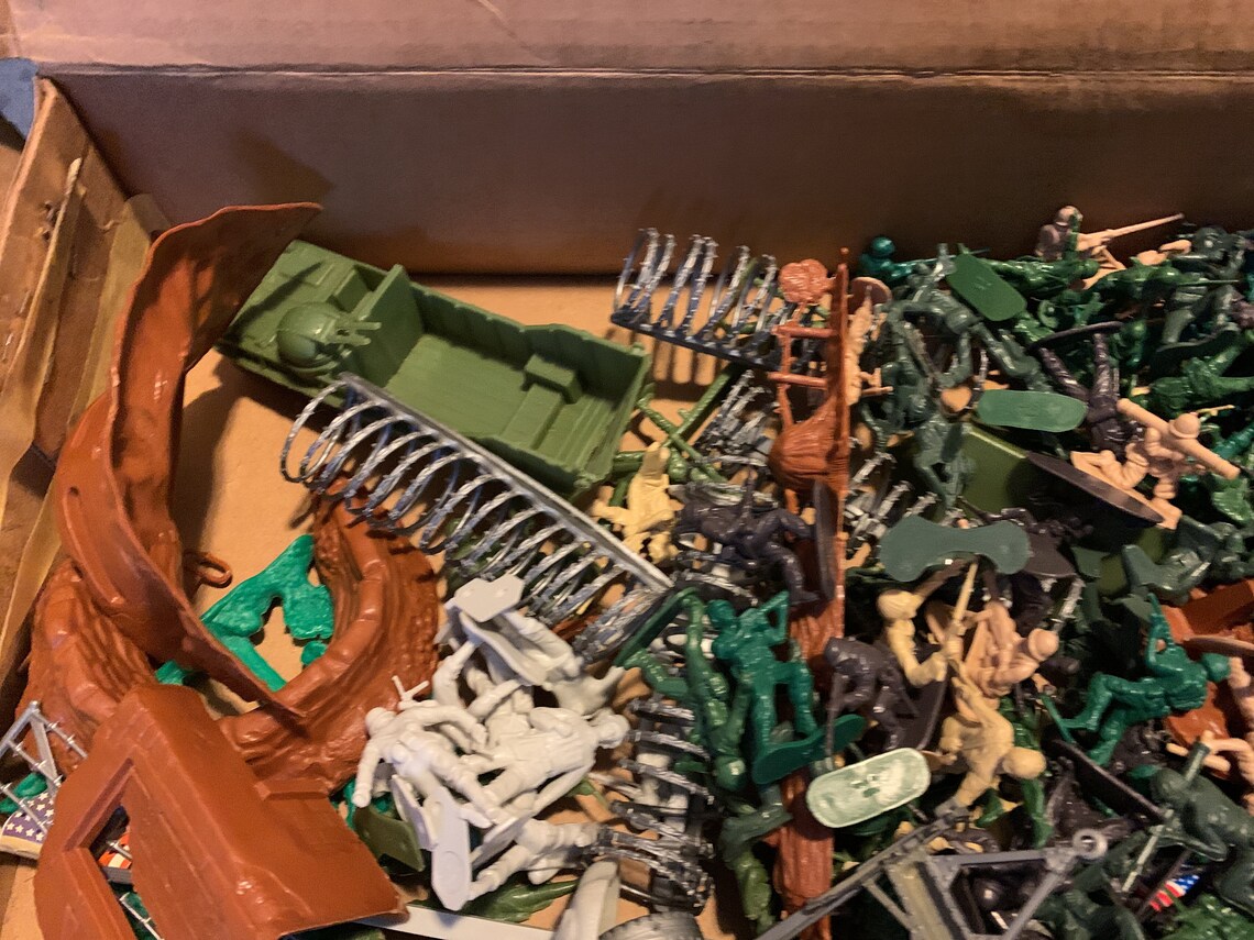 Vintage 1977 Marx Toys World War II 2 Battleground Play Set Etsy