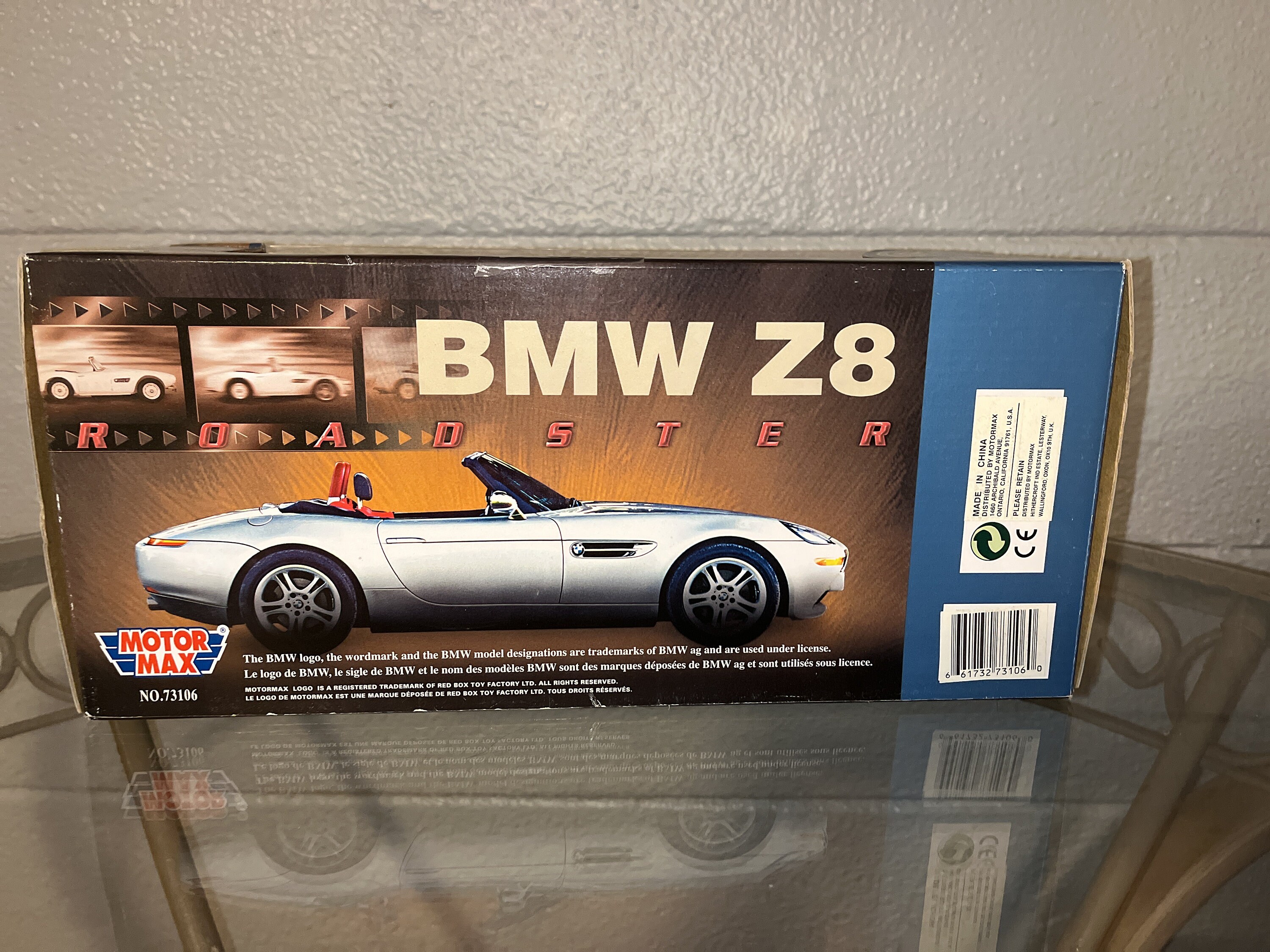 Motor Max Motormax BMW Z8 Roadster Blue Convertible Car