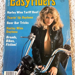 Easyriders Magazine July 1983 COMPLETE w Centerfold Vintage Biker Harley No Label Excellent