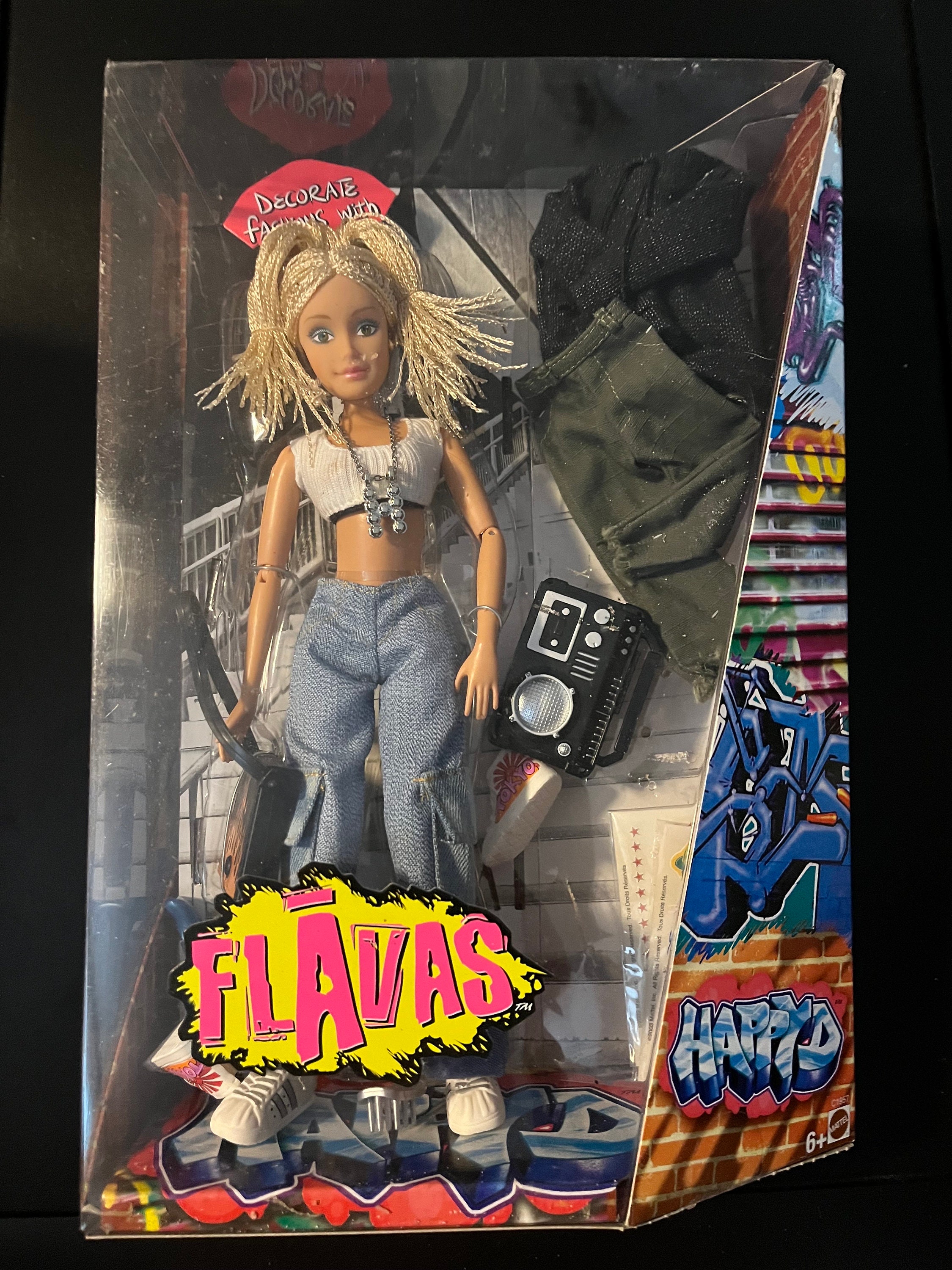 2003 FLAVAS Happyd Doll W Accessories Mattel C1957 New in Box Doll Etsy Ireland