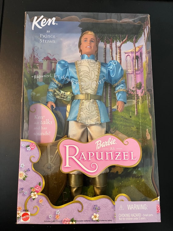 2001 Rapunzel Ken Prince Stefan Barbie Mattel 55534 New in Box Barbie Doll Etsy