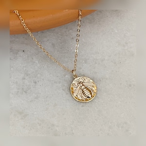 Artemis Bee Coin Necklace