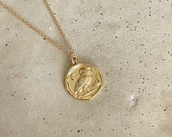 Gouden uil van Athene-muntketting