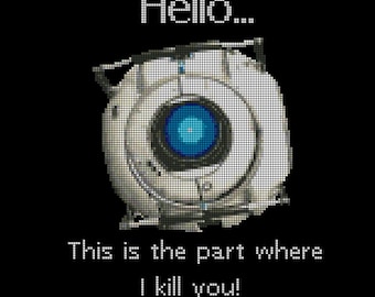 Wheatley Threat - DIGITAL Cross Stitch Pattern