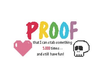 Proof I Can - DIGITAL Cross Stitch Pattern