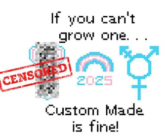 LGBTQIA+ Transition - Custom Made - Trans / Transgender FTM (Female to Male) - Gender Affirming Care - DIGITAL Cross Stitch Pattern