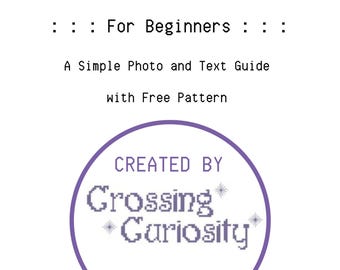 Cross Stitch Photo & Text Easy Tutorial with Pattern PDF DOWNLOAD