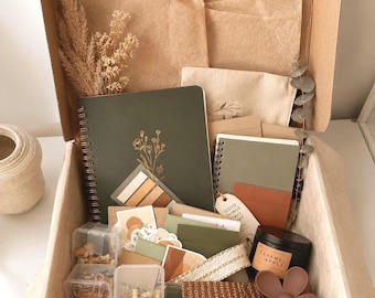 Boho Aesthetic Stationery Box | Cozy Stationery Gift Set | Curated Stationery Assortment