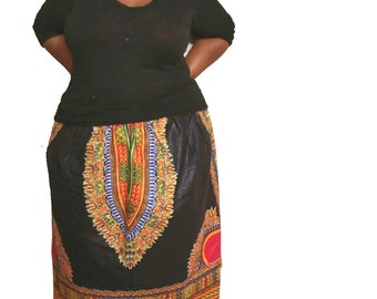 dashiki skirt plus size