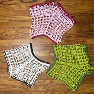Mesh shorts and pants crochet pattern for beginners