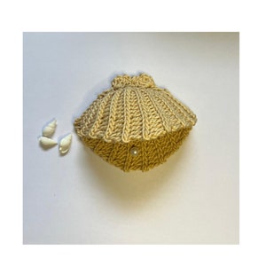 Crochet 3D seashell pattern for BEGINNERS!