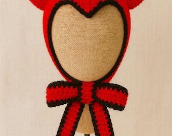 Evil Hat Bow Tie (red crochet)