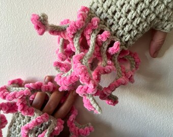 Crochet Octopus mittens