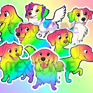 FIERTÉ SPORTIVE ARC-EN-CIEL | Stickers chien