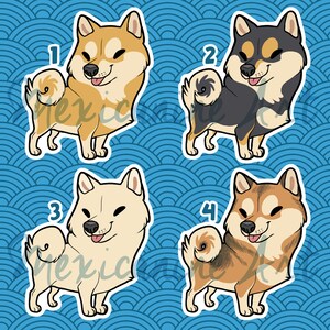 Shiba Inu Sticker || Puppy Dog, Vinyl, Hand Drawn Illustration, Stationery, Digital Art, Kawaii