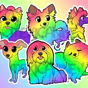 ORGULHO DO ARCO-ÍRIS DE BRINQUEDO | Adesivos para cães