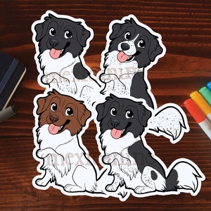 Stabyhoun Sticker || Stabij Chibi Puppy Dog, Vinyl, Hand Drawn Illustration, Stationery, Digital Art, Kawaii