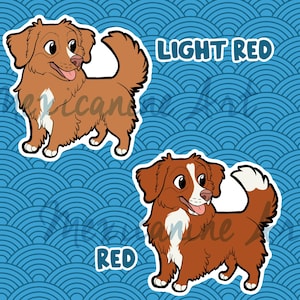 Adesivo Toller // NSDTR Chibi Puppy Dog, Vinile, Illustrazione disegnata a mano, Cancelleria, Arte digitale, Kawaii