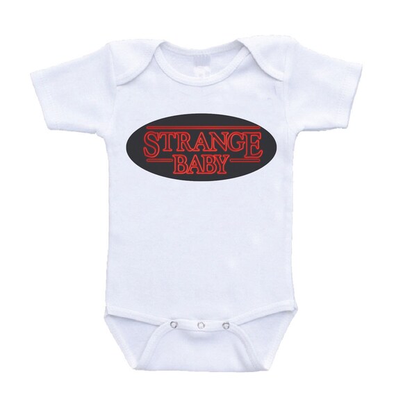 stranger things baby onesie