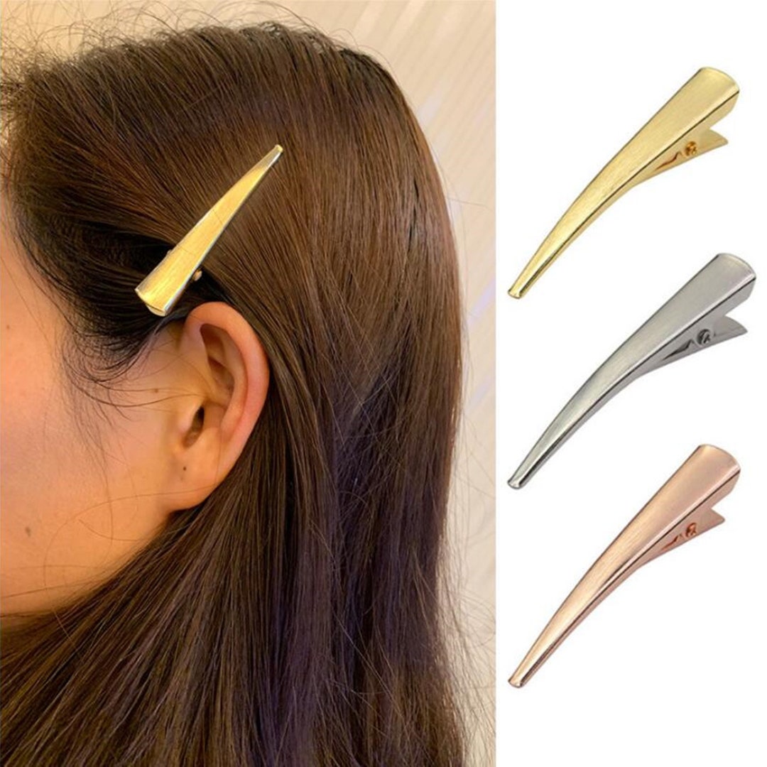 12 Pcs/lot High Quality Hair Accessories, Brushed Metal Hair Clips