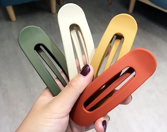 5 PCS/lot 11.1x3.3cm Hairpin female large wash face word clip top clip bangs clip hairpin DIY headwear accessories