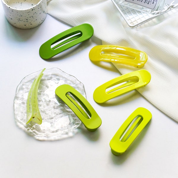 5pcs/lot 11cm female large duckbill clip summer green bangs clip side clip back head plate hair clip DIY hair accessories accessories