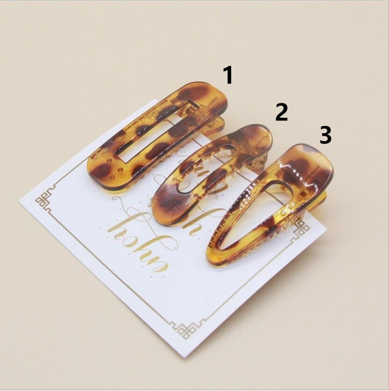 10 PCS 2x6cm 2x8cm Plastic Duckbill Hair Clips DIY Handmade Etsy