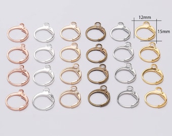 20pcs/lot Korean style small earhook earrings ring handmade earrings DIY accessories earrings hook French hook earrings material