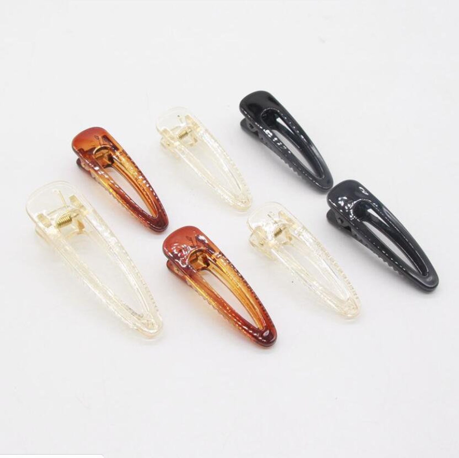 10 PCS 2x6cm 2x8cm New Plastic Duckbill Hair Clips DIY Etsy