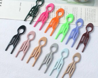 10 stks/partij Hot selling 7/9/12 cm n U-vormige golvend haar clip achterkant van het hoofd van de vrouw, haaraccessoires DIY wit haaraccessoires groothandel