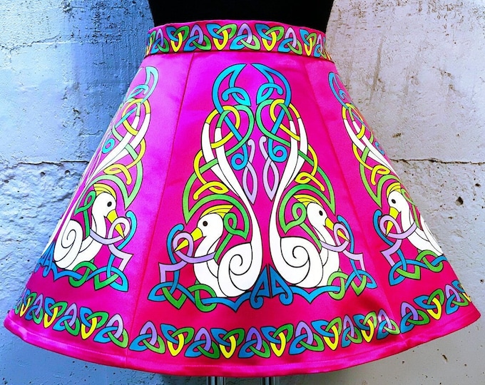Toddler Size Irish Dance/Skirt/ European Style/Personal Skirt For Irish Dancing/Practice And Competitions/ Celtic/ Swan/ Magenta