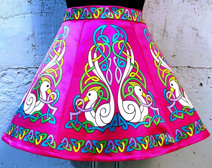 Irish Dance/Skirt/ European Style/Personal Skirt For Irish Dancing/Practice And Competitions/ Celtic/ Swan/ Hot Pink