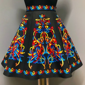 Irish Dance/Skirt/ European Style/Personal Skirt For Irish Dancing/Practice And Competitions/ Celtic/ Black