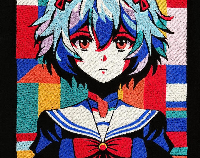 Anime Pop Art Embroidery, Harajuku Fashion Embroidery, Japanese Fashion, Streetstyle, Colorful, Bold, Individuality, Trendy, Kawaii, Cosplay