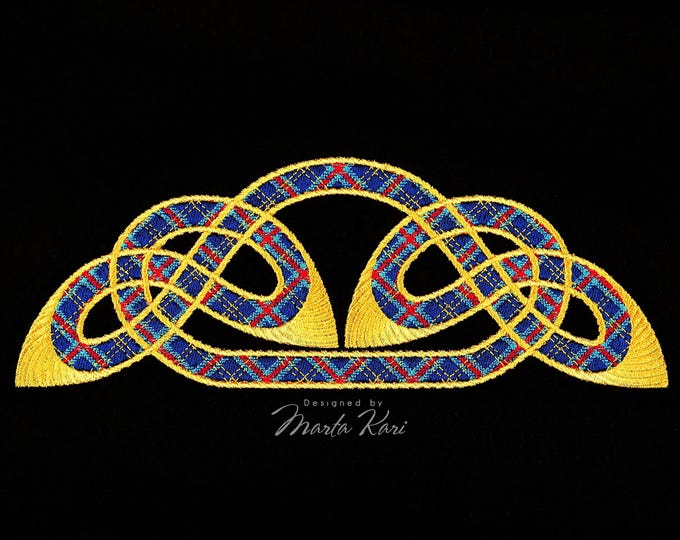 Celtic Knot Satin Stitch Embroidery Design Cuffs Belt, Irish Patterns, Celtic Motifs, Tartan, Knotwork Embroidery, Celtic Knots, Irish Dance