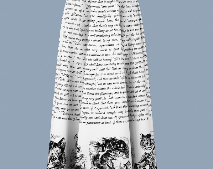 Alice in Wonderland Midi Skirt: Parties, Wedding, Cosplay, Cheshire Cat, Queen of Hearts