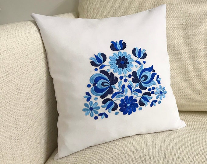Hungarian folk art embroidery design with flowers. Machine Embroidery Design Hungarian folk art