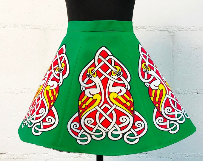 Irish Dance/Skirt/ European Style/Personal Skirt For Irish Dancing/Practice And Competitions/ Celtic/ Green