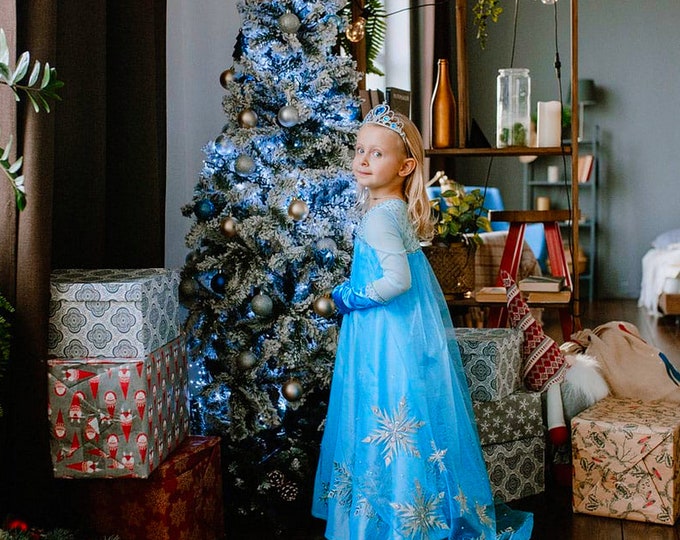 Frozen embroidery,Embroidery design,Elsa Dress,Snowflakes Machine Embroidery Design,Frozen Ice Princess